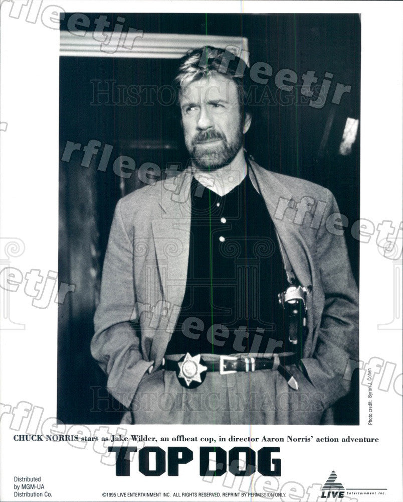 1995 American Actor Chuck Norris in Film Top Dog Press Photo ady281 - Historic Images
