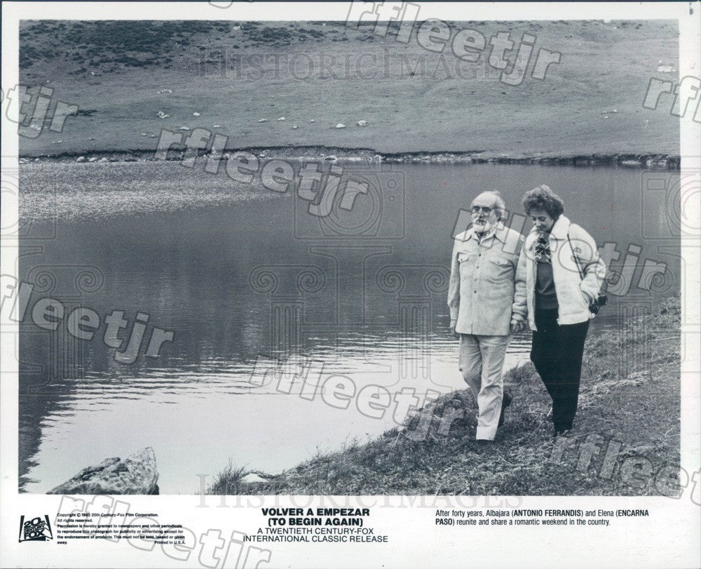 1983 Actors Antonio Ferrandis &amp; Encarna Paso in Film Press Photo ady315 - Historic Images