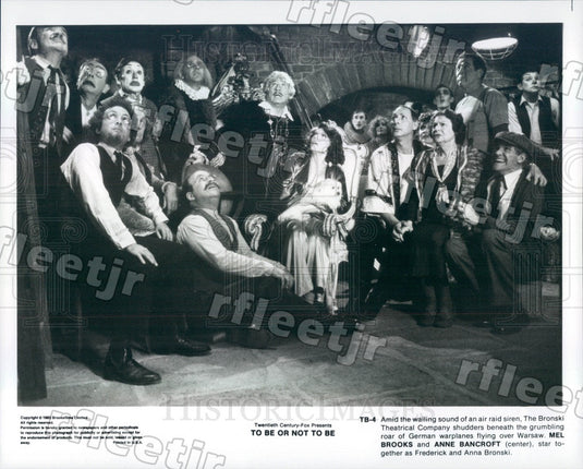 1983 Oscar Winning Actors Mel Brooks & Anne Bancroft in Film Press Photo ady327 - Historic Images