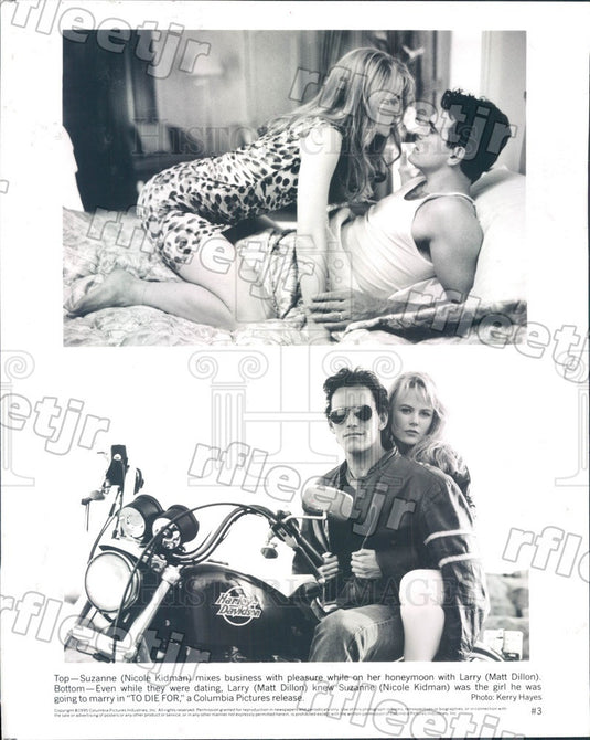 1995 Oscar Winning Actor Nicole Kidman & Matt Dillon in Film Press Photo ady331 - Historic Images