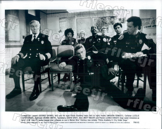1989 Actors George Gaynes, Marion Ramsey, Leslie Easterbrook Press Photo ady35 - Historic Images