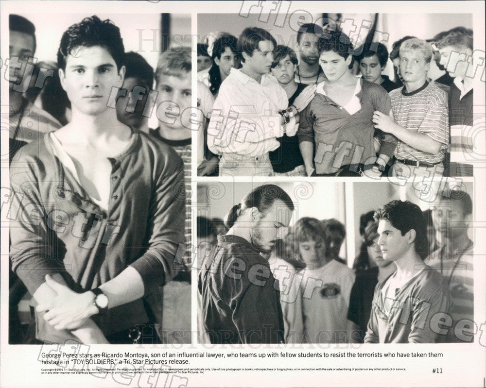 1991 Actor George Perez in Film Toy Soldiers Press Photo ady367 - Historic Images