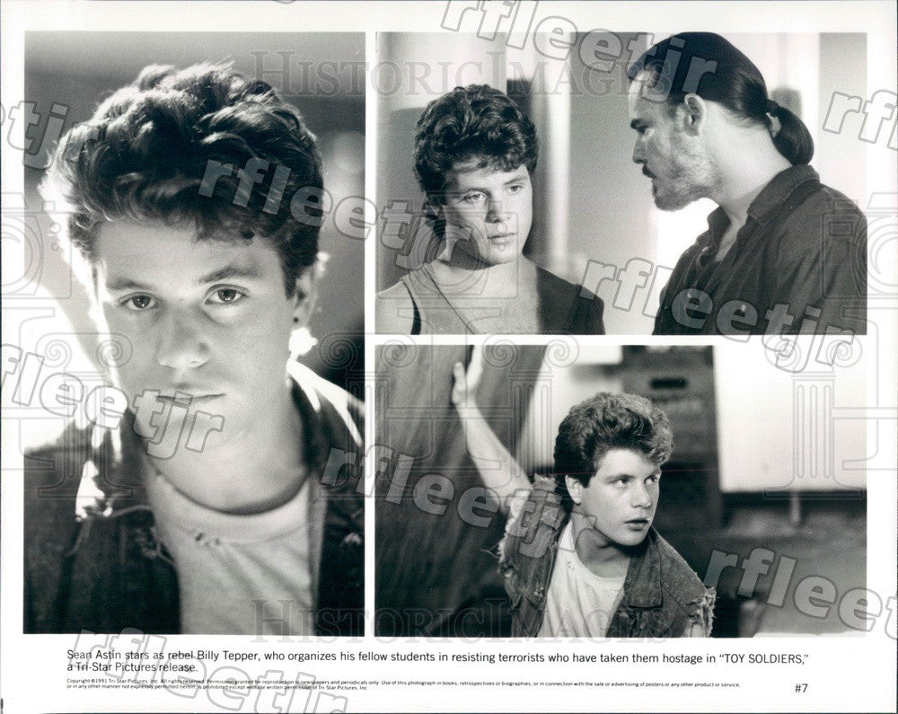 1991 American Actor Sean Astin in Film Toy Soldiers Press Photo ady375 - Historic Images