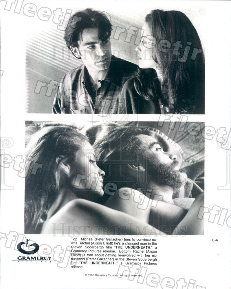 1995 Actors Peter Gallagher, Alison Elliott in The Underneath Press Photo ady401 - Historic Images