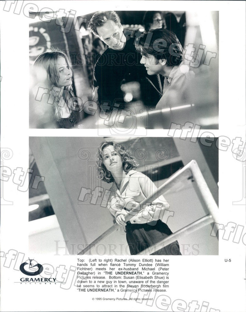 1995 Actors Alison Elliott, William Fichtner, Peter Gallagher Press Photo ady403 - Historic Images