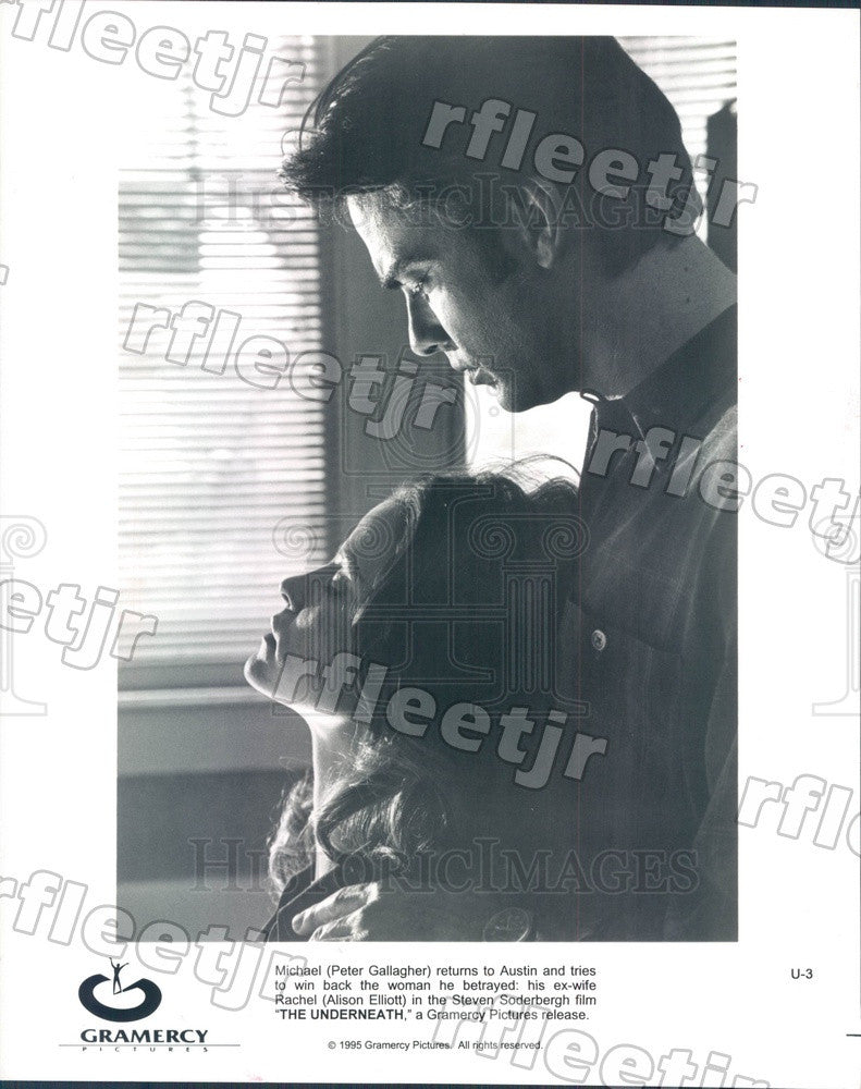1995 Actors Peter Gallagher, Alison Elliott in The Underneath Press Photo ady407 - Historic Images