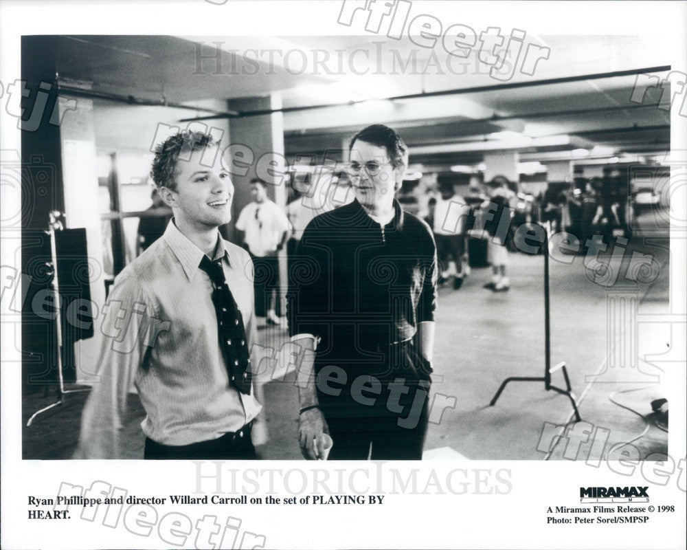1998 Actor Ryan Phillippe &amp; Director Willard Carroll Press Photo ady41 - Historic Images