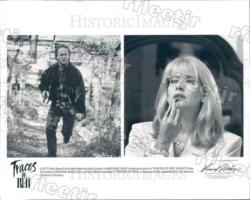 1992 Actors James Belushi &amp; Lorraine Bracco in Traces of Red Press Photo ady451 - Historic Images