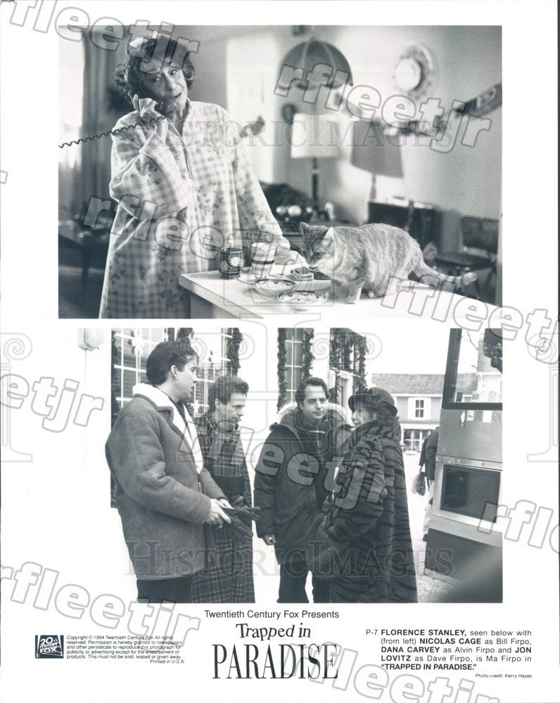 1994 Actors Florence Stanley, Jon Lovitz, Nicolas Cage Press Photo ady485 - Historic Images