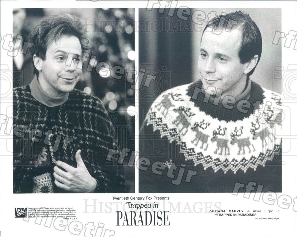 1994 Actor Dana Carvey in Film Trapped In Paradise Press Photo ady493 - Historic Images