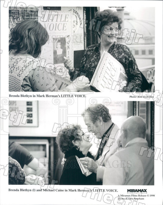 1998 Actors Brenda Blethyn, Oscar Winner Michael Caine Press Photo ady49 - Historic Images