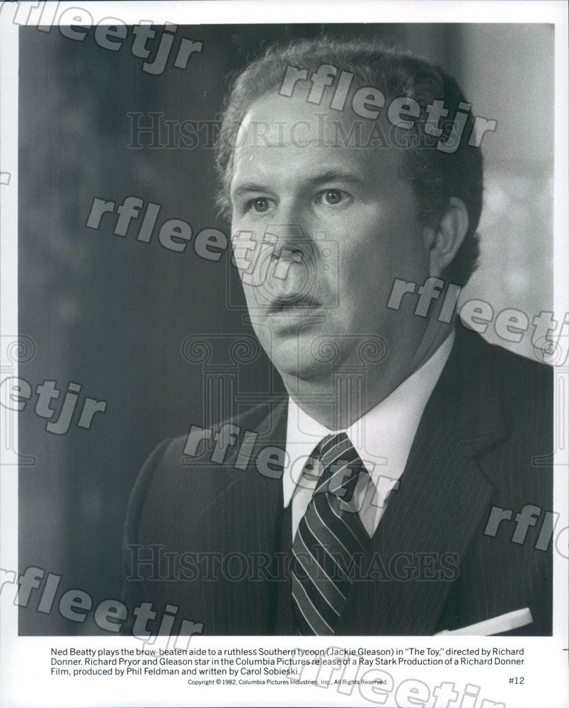 1982 American Hollywood Actor Ned Beatty in Film The Toy Press Photo ady507 - Historic Images