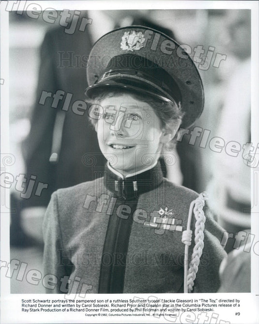 1982 Child Actor Scott Schwartz in Film The Toy Press Photo ady515 - Historic Images