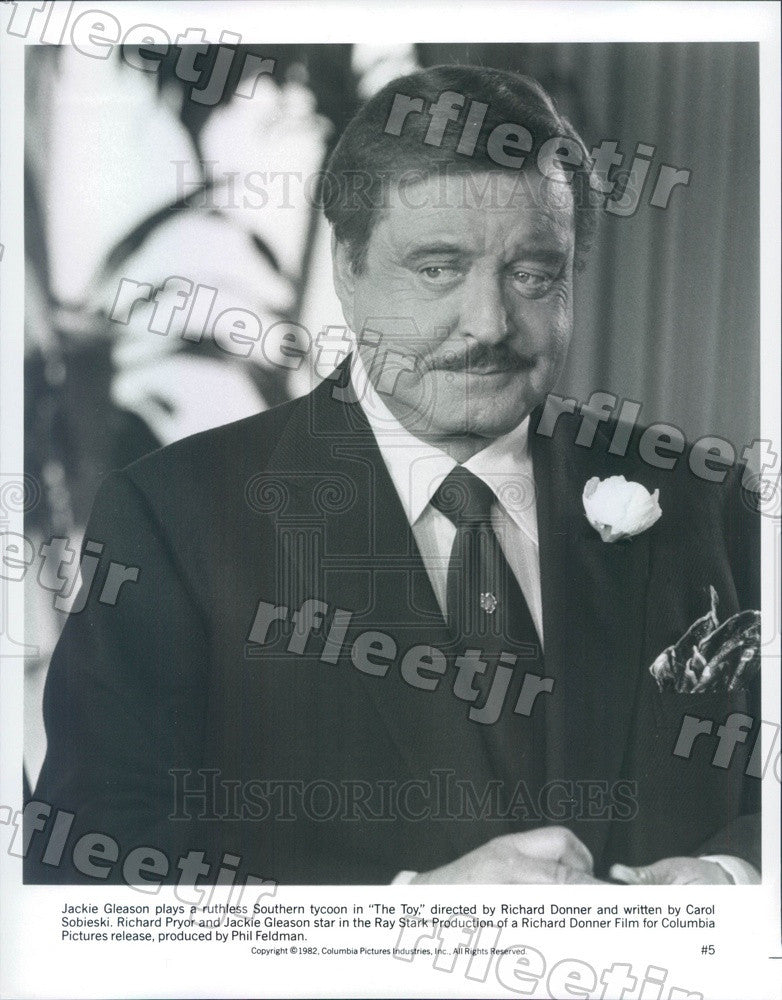 1982 Hollywood Actor Jackie Gleason in Film The Toy Press Photo ady519 - Historic Images