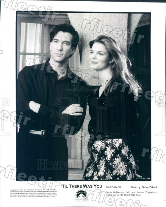 1997 Actors Dylan McDermott & Jeanne Tripplehorn in Film Press Photo ady529 - Historic Images
