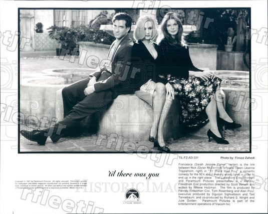 1997 Actors Sarah Jessica Parker, Dylan McDermott Press Photo ady533 - Historic Images