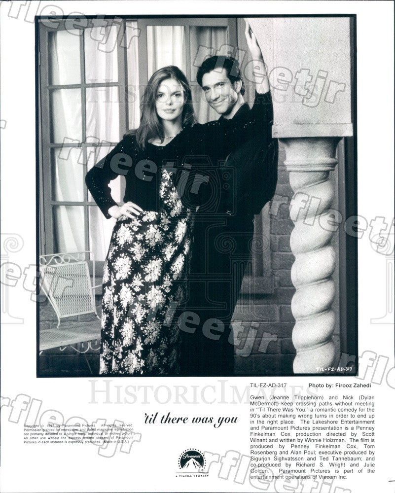 1997 Actors Dylan McDermott &amp; Jeanne Tripplehorn in Film Press Photo ady535 - Historic Images