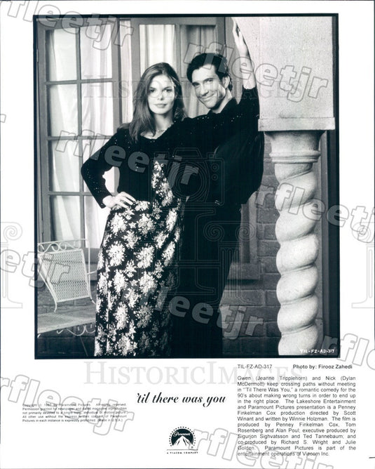 1997 Actors Dylan McDermott & Jeanne Tripplehorn in Film Press Photo ady535 - Historic Images
