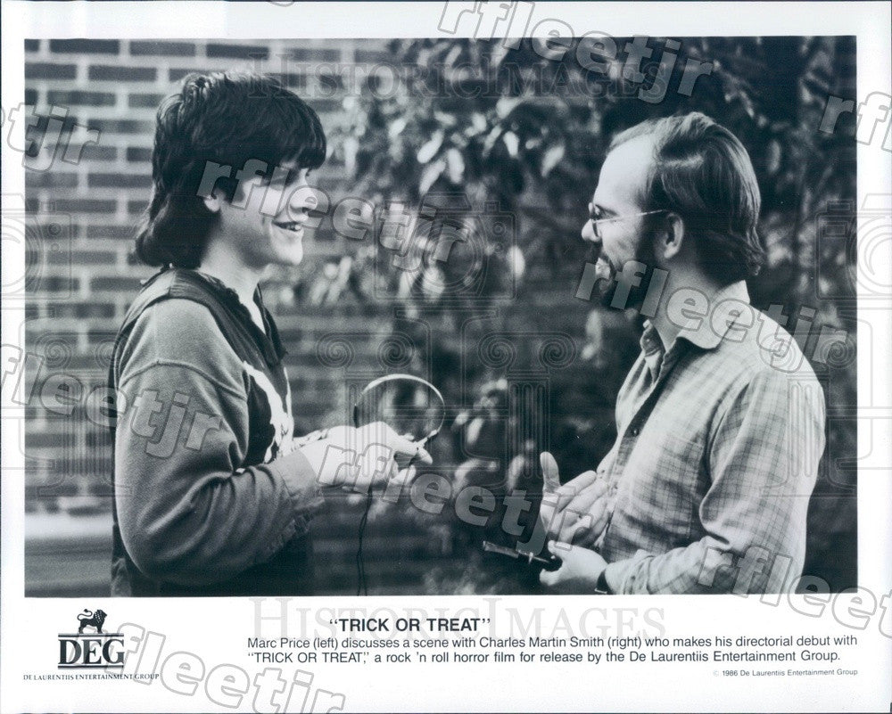 1986 Actors Marc Price, Director Charles Martin Smith Press Photo ady553 - Historic Images
