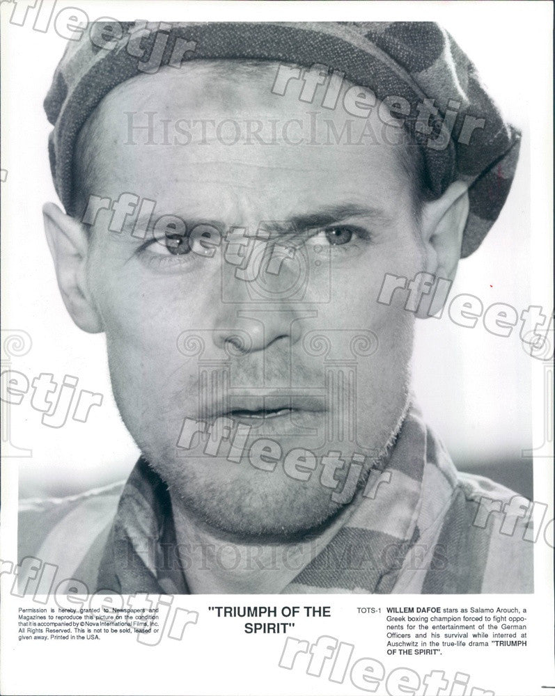 1990 Actor Willem Dafoe in Film Triumph Of The Spirit Press Photo ady561 - Historic Images