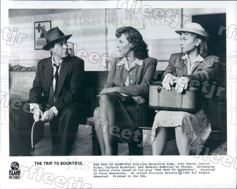 1985 Oscar Winning Actor Geraldine Page in Film Press Photo ady579 - Historic Images