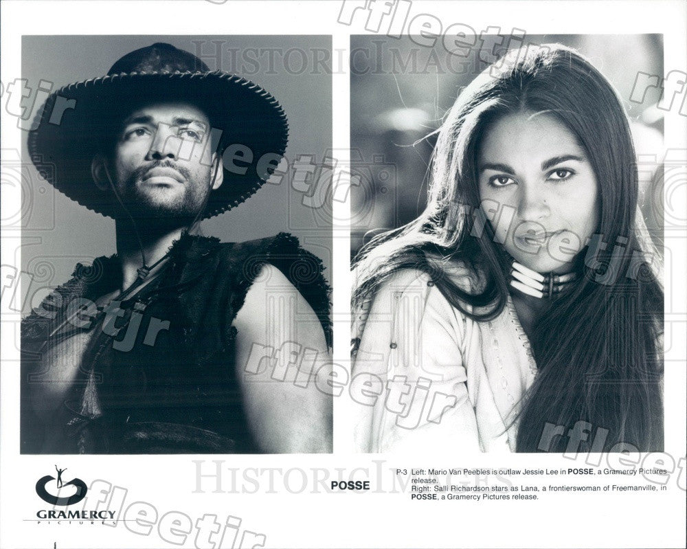Undated Actors Mario Van Peebles & Salli Richardson in Film Press Photo ady57 - Historic Images