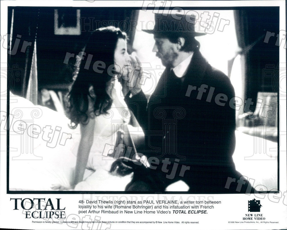 1996 Actors David Thewlis &amp; Romane Bohringer in Film Press Photo ady583 - Historic Images