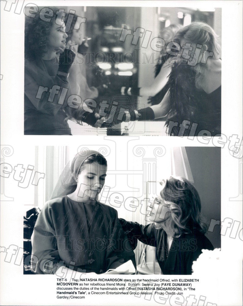 Undated Actors Natasha Richardson, Elizabeth McGovern Press Photo ady711 - Historic Images