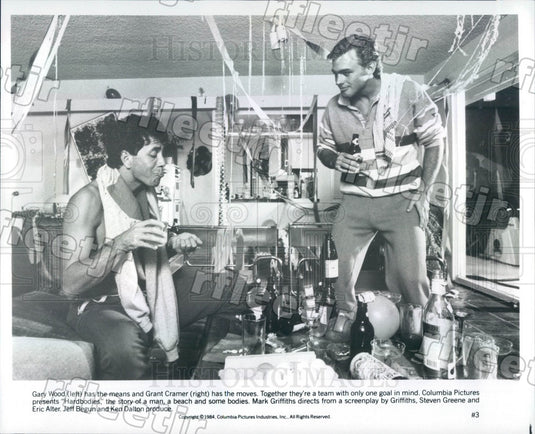 1984 Actors Gary Wood & Grant Cramer in Film Hardbodies Press Photo ady729 - Historic Images