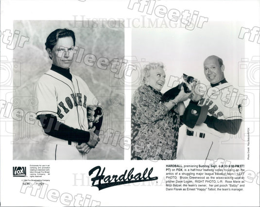1994 Actors Bruce Greenwood, Dann Florek, Rose Marie Press Photo ady733 - Historic Images