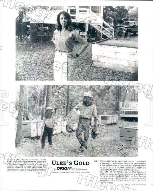 1997 Actors Patricia Richardson & Peter Fonda in Ulee's Gold Press Photo ady753 - Historic Images