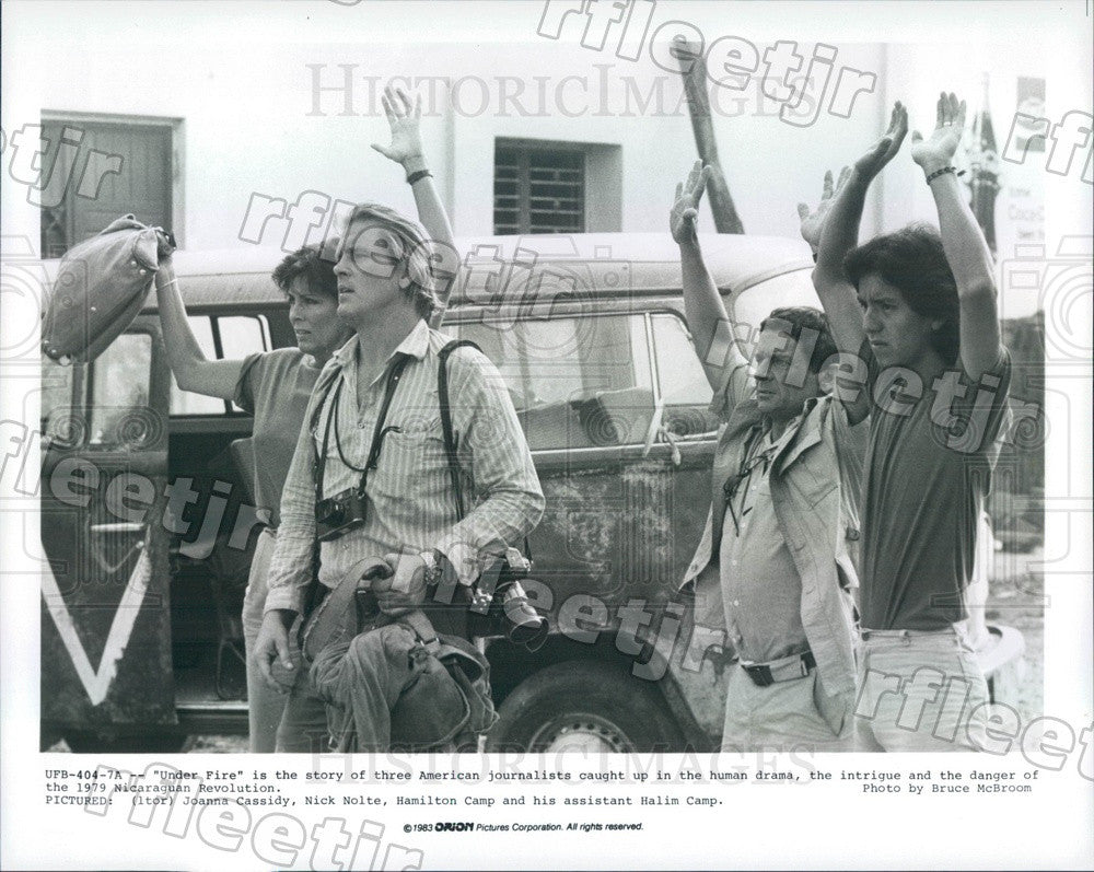 1983 Actors Nick Nolte, Joanna Cassidy, Hamilton Camp Press Photo ady765 - Historic Images