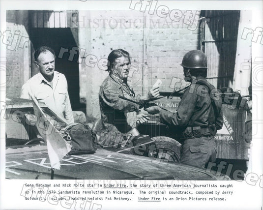 Undated Actors Nick Nolte & Oscar Winner Gene Hackman Press Photo ady773 - Historic Images