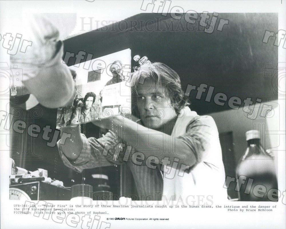 1983 American Hollywood Actor Nick Nolte in Film Under Fire Press Photo ady775 - Historic Images