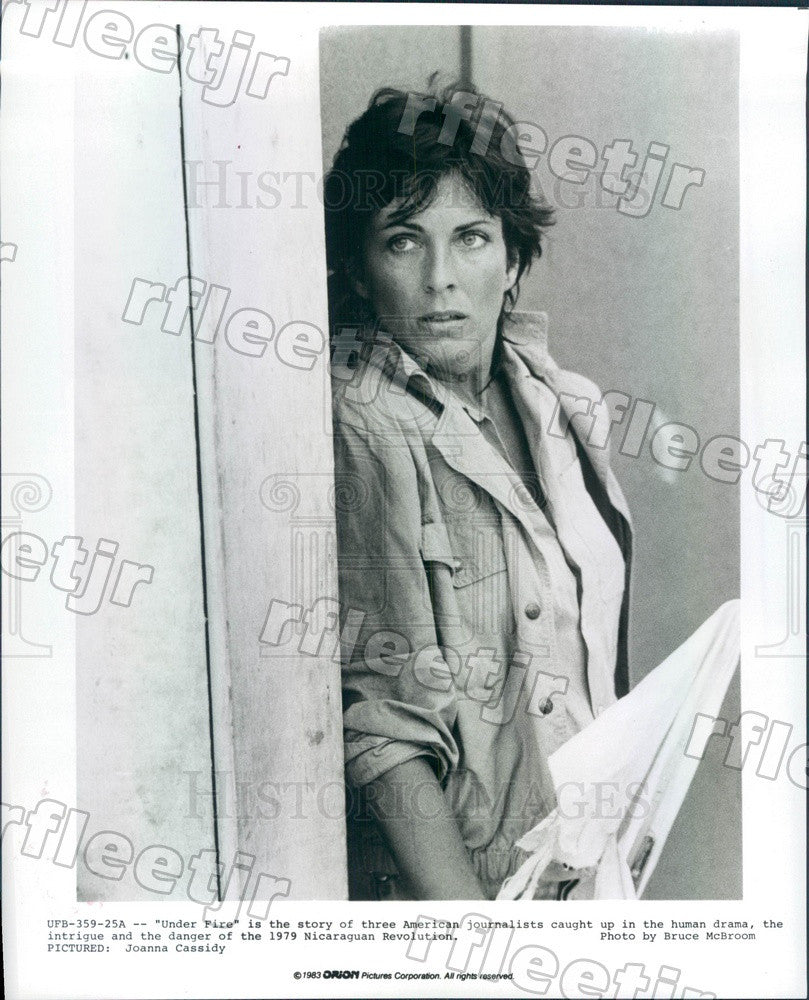1983 Hollywood Actor Joanna Cassidy in Film Under Fire Press Photo ady787 - Historic Images