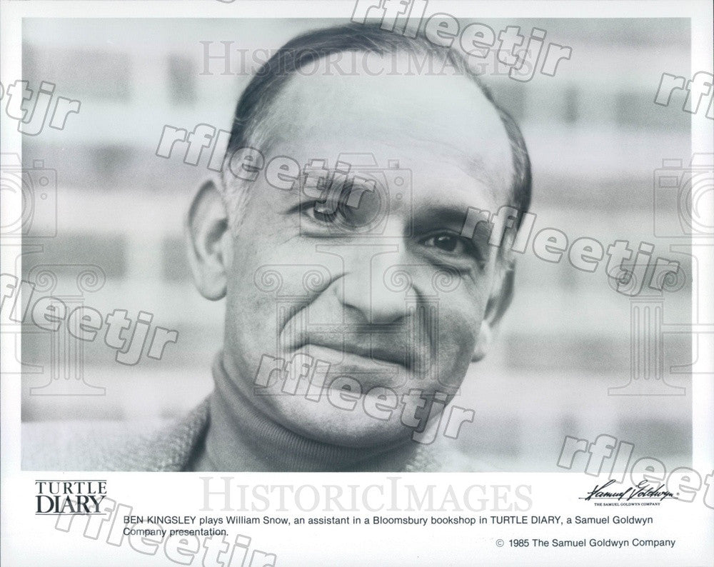 1985 Oscar Winning Actor Ben Kingsley in Film Turtle Diary Press Photo ady797 - Historic Images