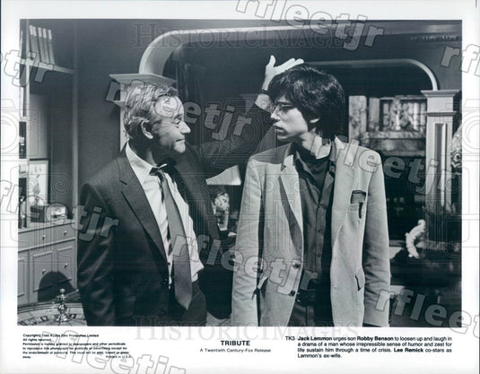 1980 Oscar Winning Actor Jack Lemmon & Robby Benson in Film Press Photo ady805 - Historic Images