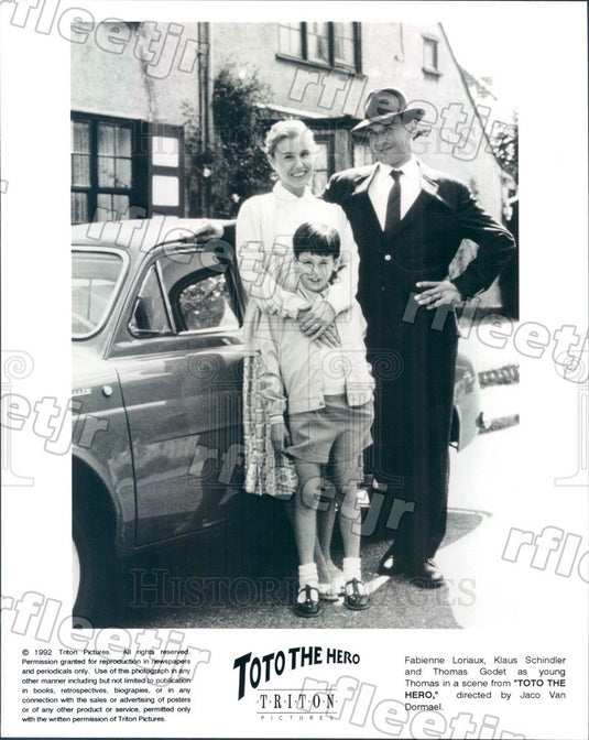 1992 Actors Fabienne Loriaux, Klaus Schindler, Thomas Godet Press Photo ady819 - Historic Images