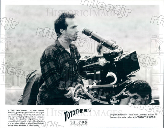 1992 Belgian Filmmaker Jaco Van Dormael Filming Toto The Hero Press Photo ady823 - Historic Images
