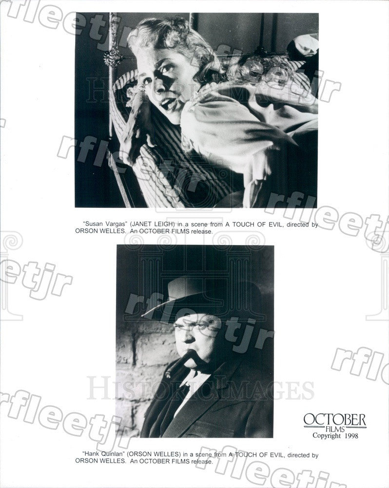 1998 Actor Janet Leigh, Oscar Winning Director Orson Welles Press Photo ady831 - Historic Images