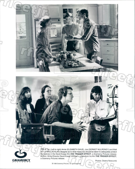 1996 Actors Kyle MacLachlan, Elisabeth Shue, Dermot Mulroney Press Photo ady835 - Historic Images