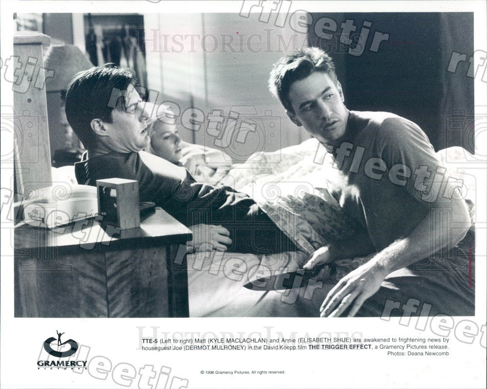 1996 Actors Kyle MacLachlan, Elisabeth Shue, Dermot Mulroney Press Photo ady837 - Historic Images