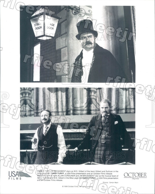 1999 Oscar Winning Actor Jim Broadbent & Allan Corduner Press Photo ady841 - Historic Images