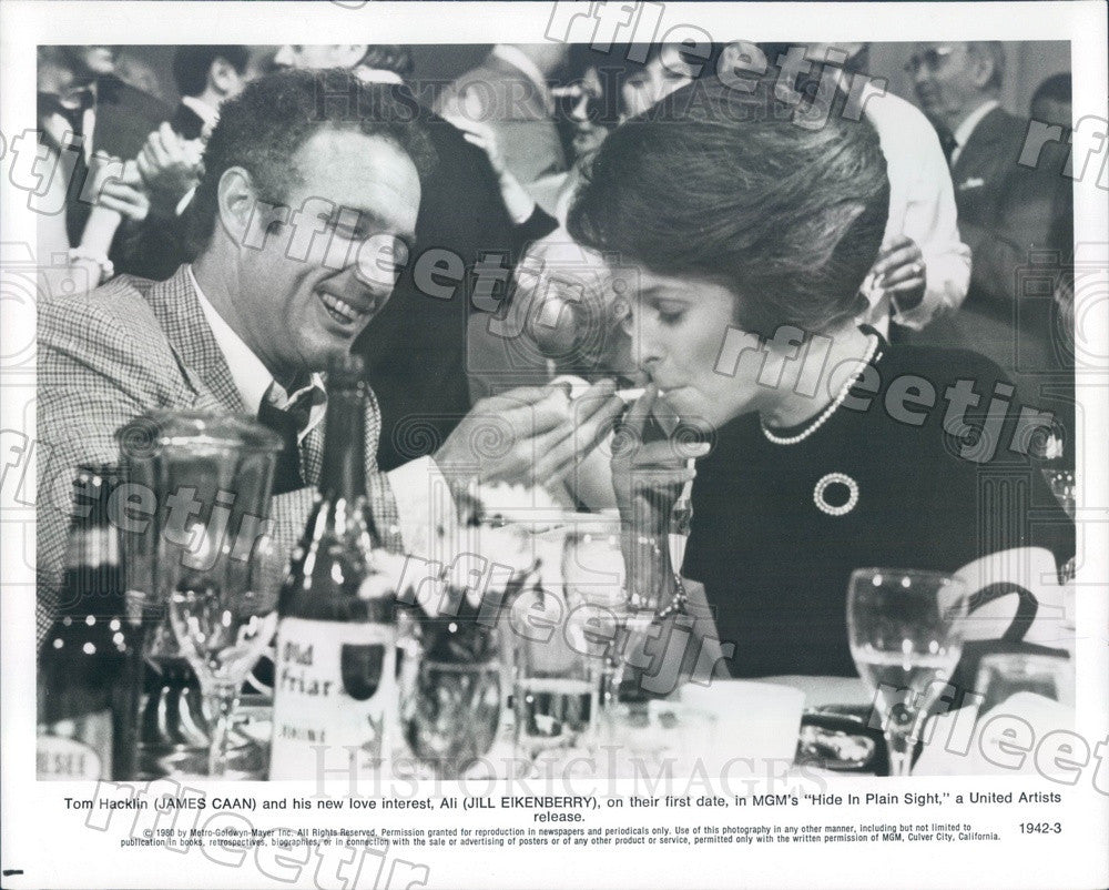 1980 Actors James Caan &amp; Jill Eikenberry in Film Press Photo ady863 - Historic Images