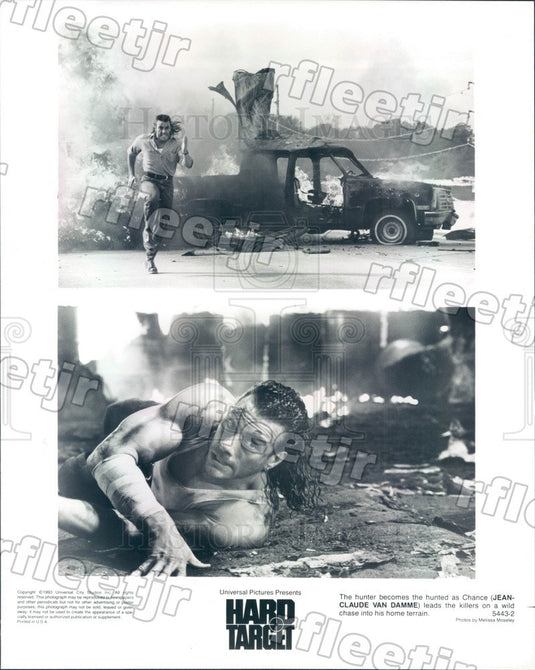 1993 Actor Jean-Claude Van Damme in Film Hard Target Press Photo ady907 - Historic Images