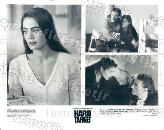 1993 Actors Jean-Claude Van Damme & Yancy Butler in Film Press Photo ady909 - Historic Images