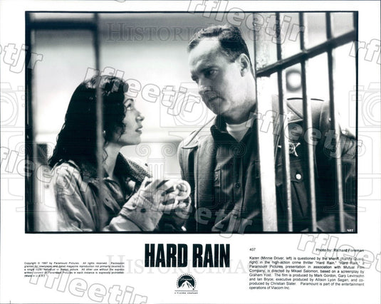 1997 Actors Minnie Driver & Randy Quaid in Film Hard Rain Press Photo ady913 - Historic Images