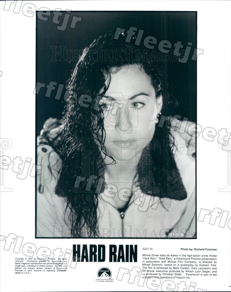 1997 British Actress Minnie Driver in Film Hard Rain Press Photo ady915 - Historic Images