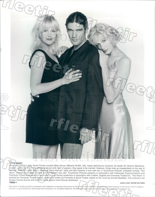 Undated Actors Melanie Griffith/Antonio Banderas/Daryl Hannah Press Photo ady937 - Historic Images