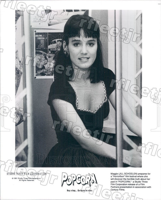 1991 American Actor Jill Schoelen in Film Popcorn Press Photo ady95 - Historic Images